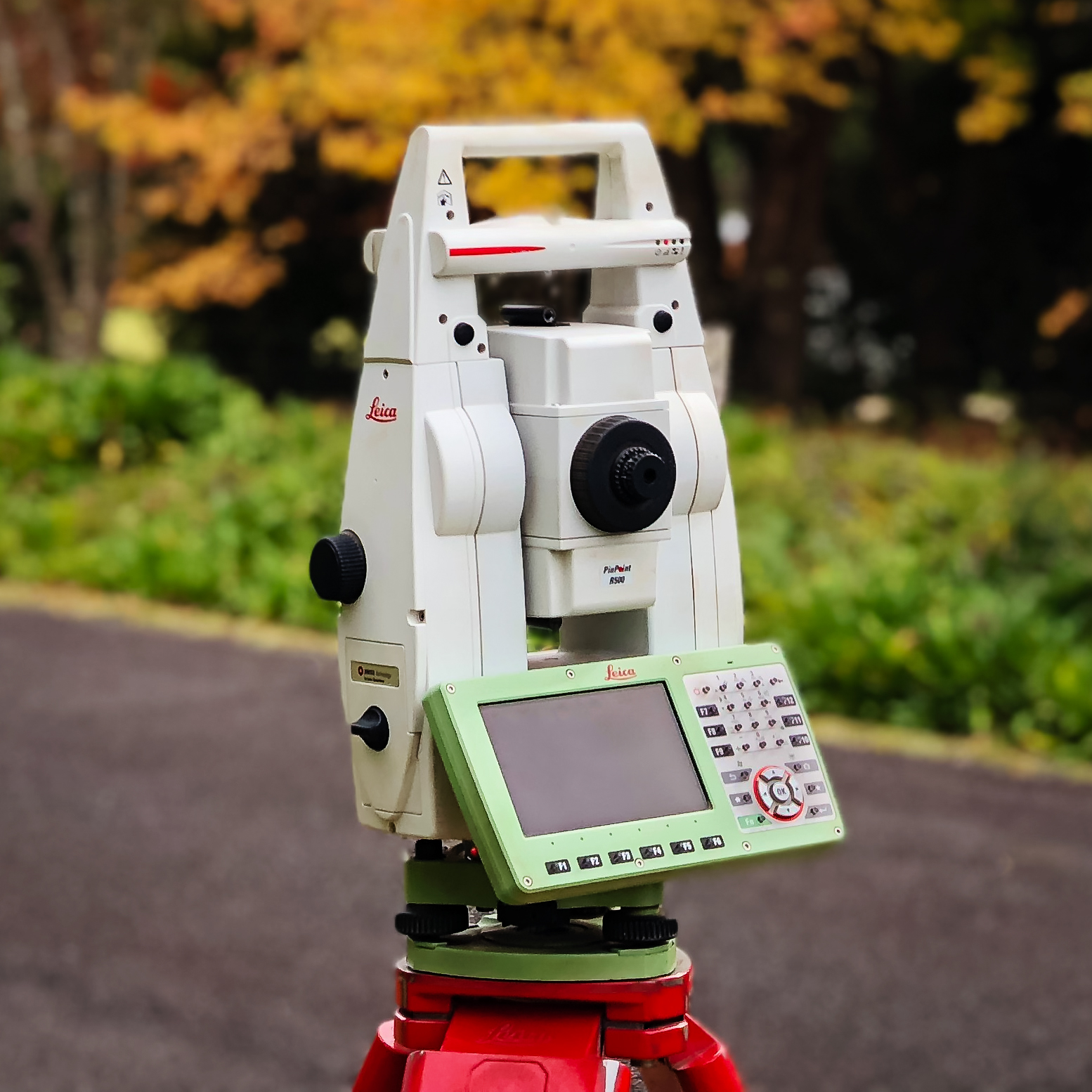 Survey instrument close-up