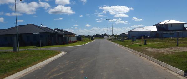 Braeroy Estate Street with Houses Braeroy Estate street with new houses just built