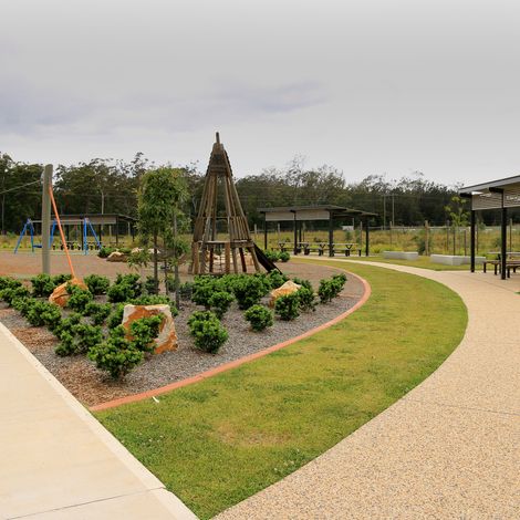 public landscape rest stop